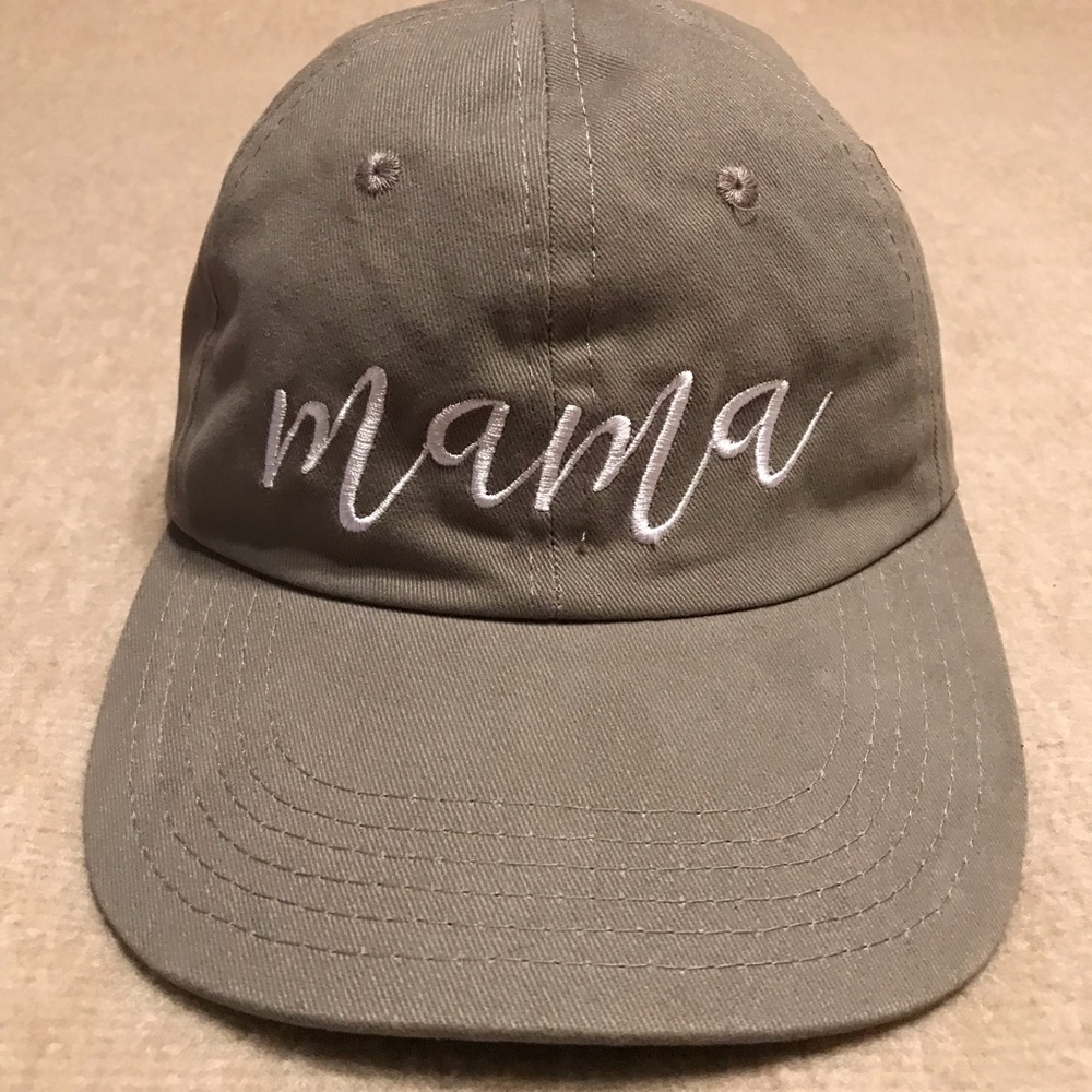 Mama Cap Hat classic 6 panel design w/ sweat-wicking support / adjustable close - Picture 5 of 16